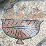 mushroom mosaic in Basilica of Aquileia